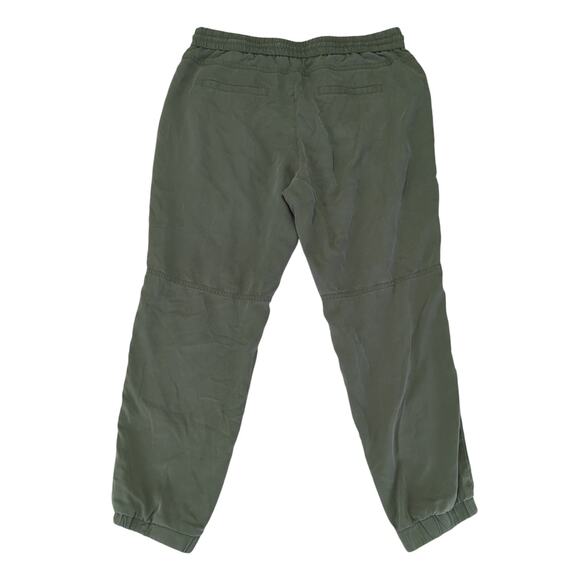 Banana Republic Tencel Utility Jogger Pant Military Green 425647 Women's Medium - Picture 2 of 9